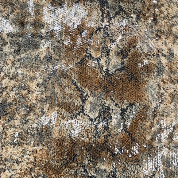 ASTR Python Print Strappy  Sequin Tank XS - Picture 4 of 6